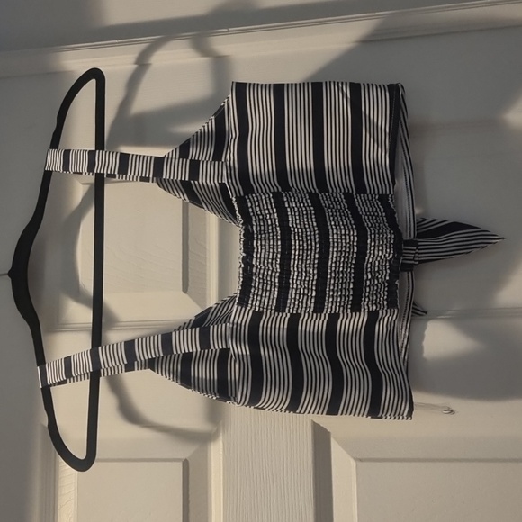 ÉTOPHE STUDIOS 2pc Striped Top & Pants Set Navy/White Size Large - Picture 4 of 13